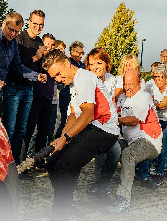 Photo de l’équipe PFREUNDT lors d’un événement d’entreprise 