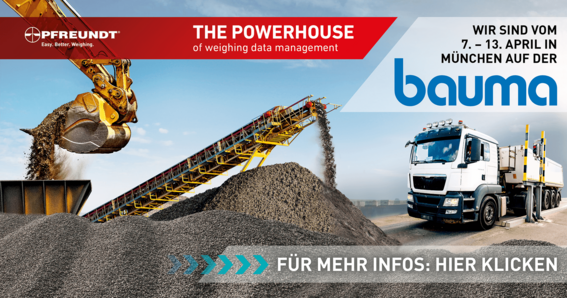 The Powerhouse - of weighing data management | Wir sind vom 7. - 13. April in München auf der bauma